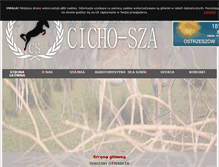 Tablet Screenshot of cicho-sza.com.pl